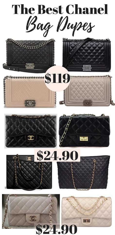 black chanel boy bag dupe|best chanel knockoff handbags.